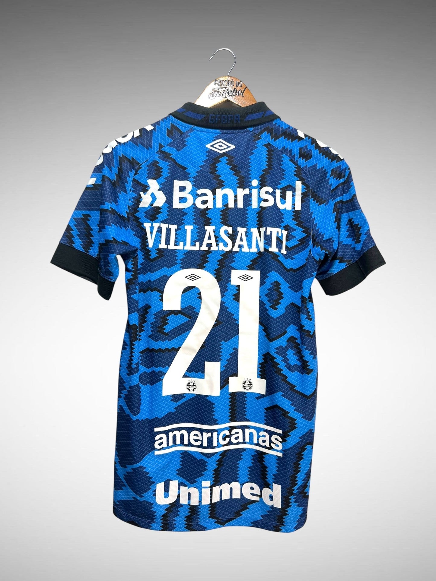 Grêmio 2021 Terceira Camisa Tam P N 21 Villasanti.