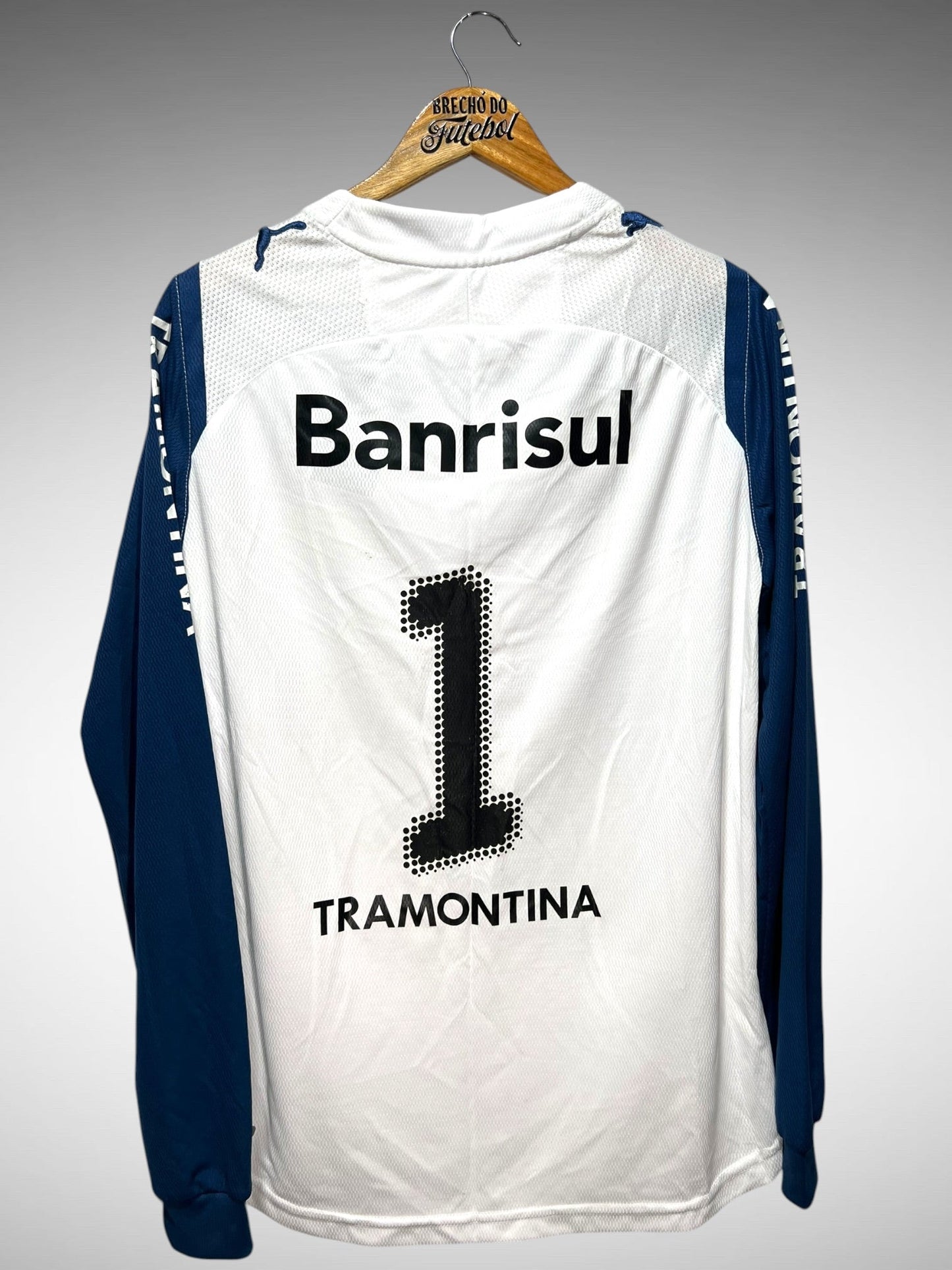 Grêmio 2009 Camisa de Goleiro Tam P N 1 Mangas Longas.