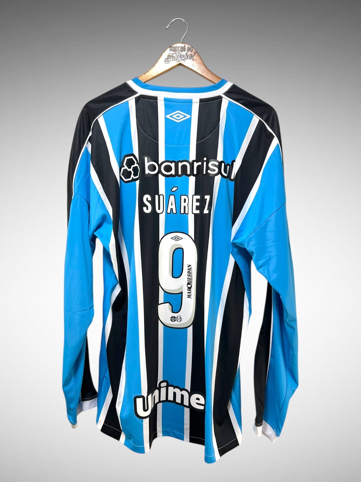 Grêmio 2023 Primeira Camisa Tam GG N 9 Suárez Mangas Longas.