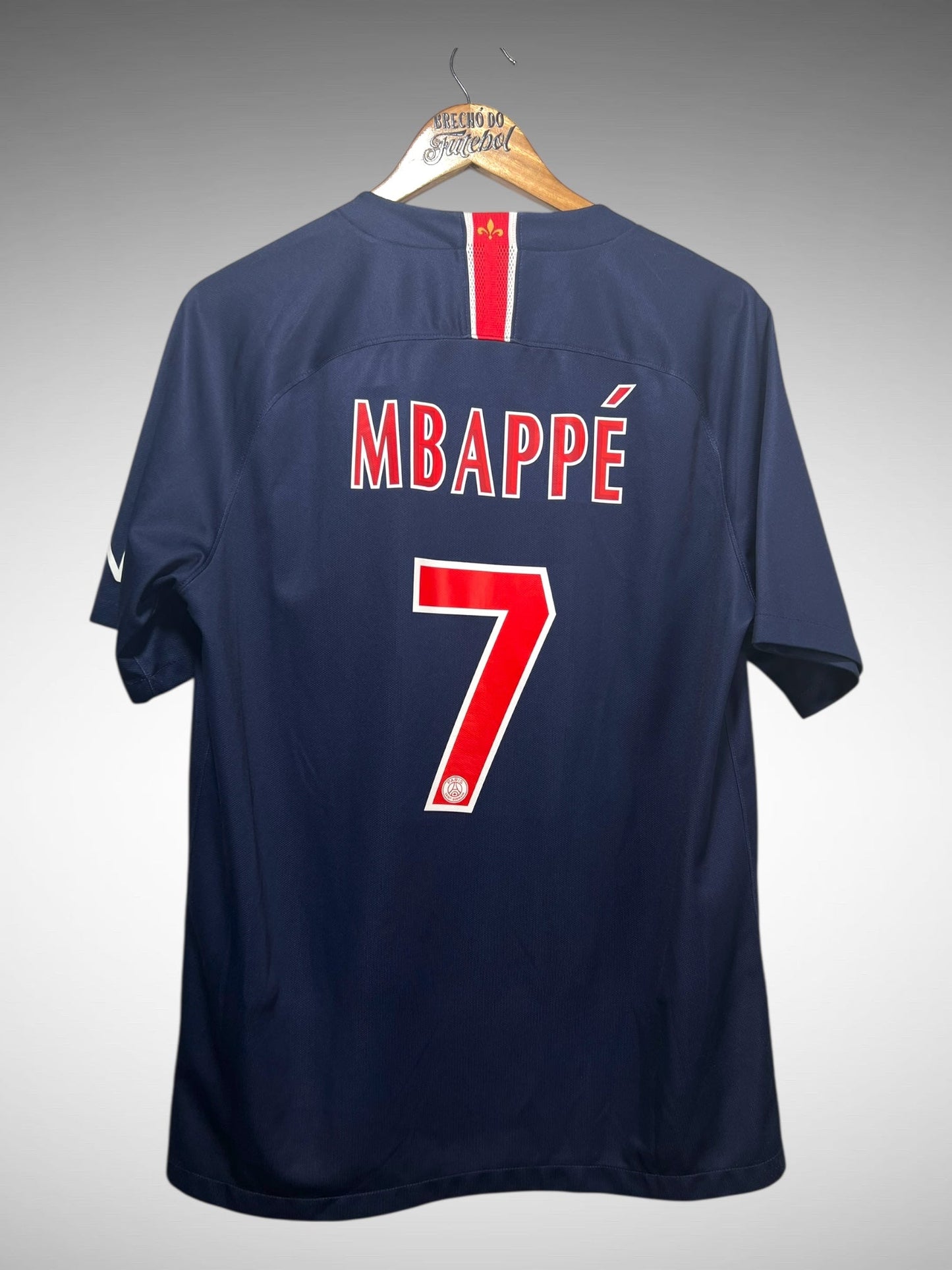 Paris Saint-Germain 2018 Primeira Camisa Tam G N 7 Mbappé.
