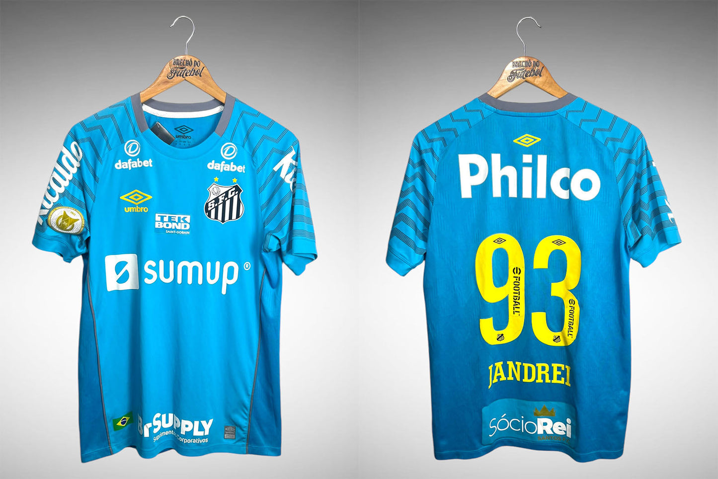 Santos 2021 Camisa Goleiro Tam M Nº93 Jandrei.