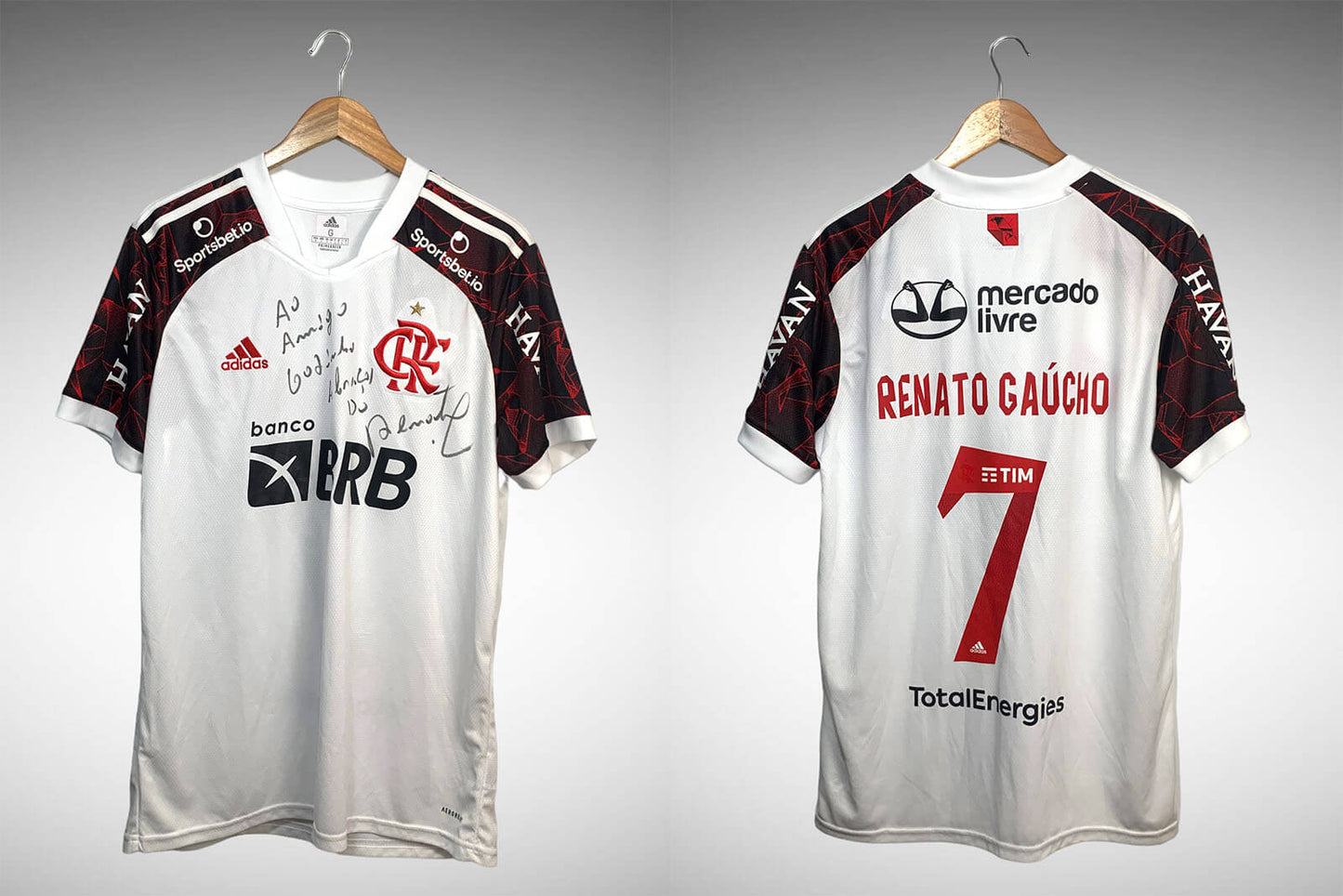 Flamengo 2021 Segunda Camisa Tam G Nº7 Renato Gaúcho.