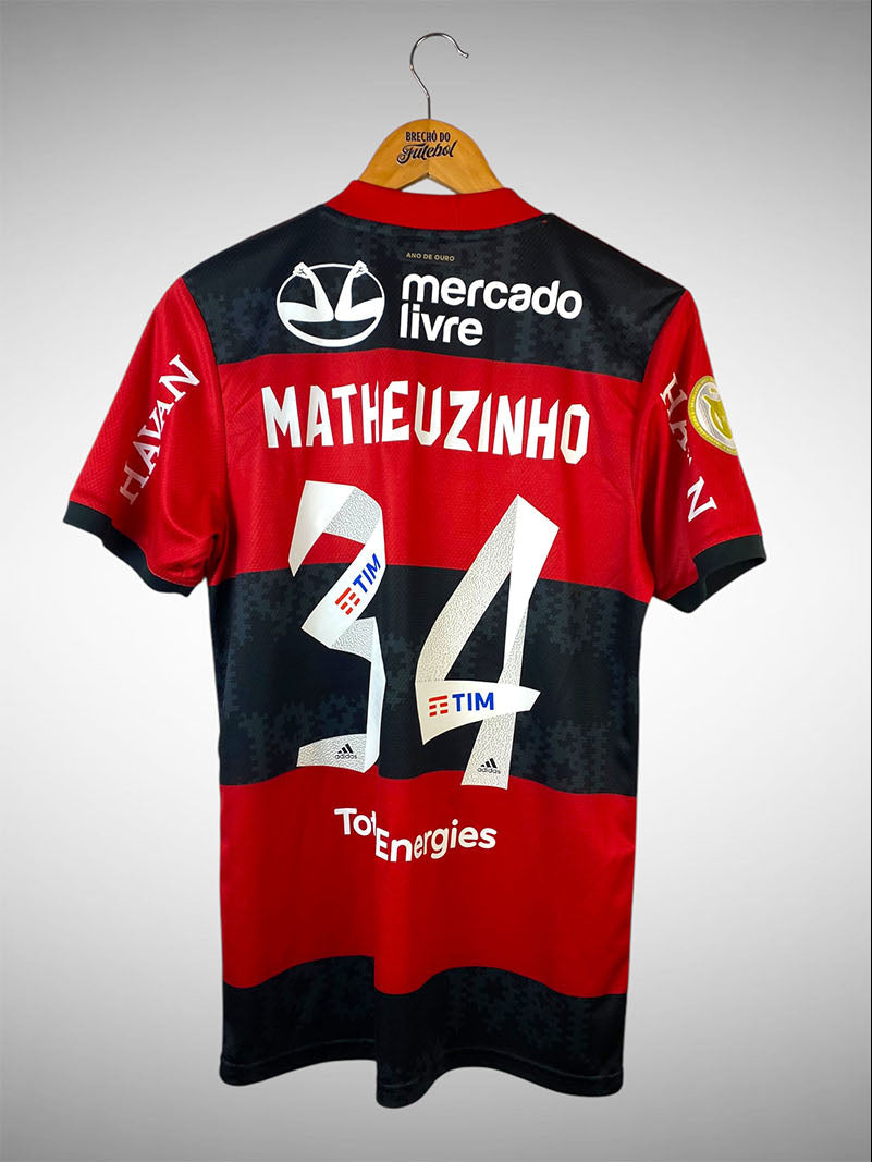 Flamengo 2021 Primeira Camisa Tam P N# 35 Matheuzinho.