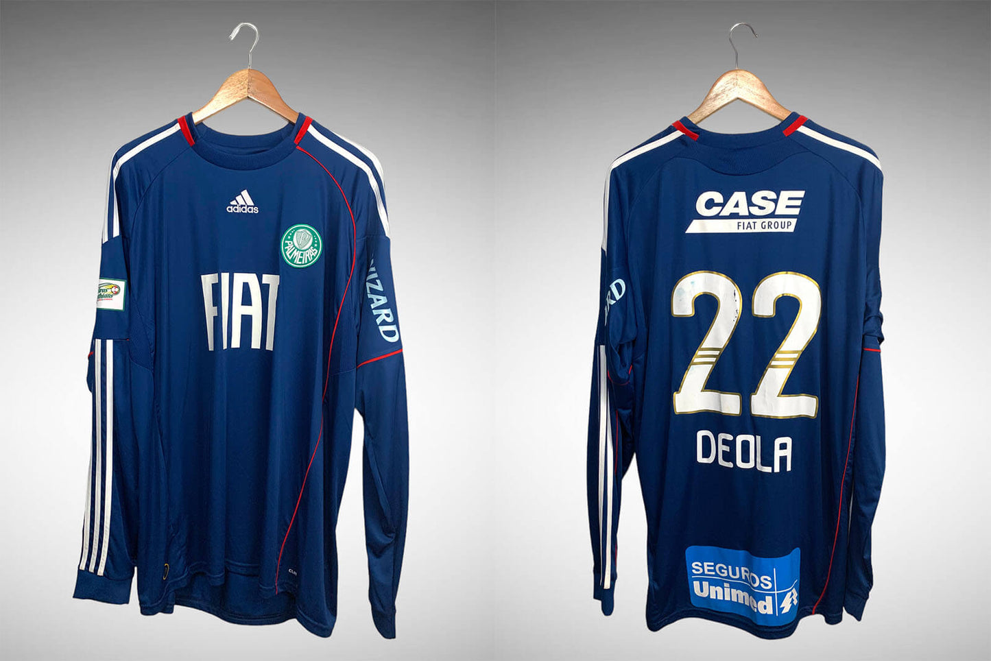 Palmeiras 2010 Camisa Goleiro Tam GG N°22 Deola Manga Longa.