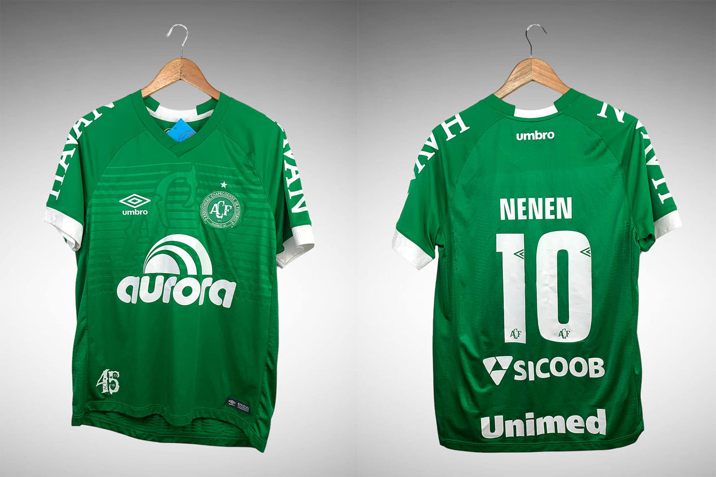 Chapecoense 2018 Primeira Camisa Tam M Nº10 Nenem.