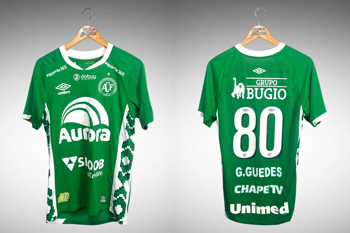 Chapecoense 2022 Primeira Camisa Tam M Nº80 G. Guedes.