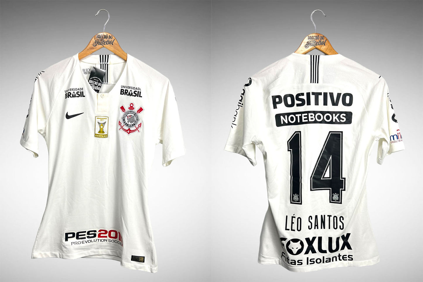 Corinthians 2018 Primeira Camisa Tam M N# 14 Léo Santos.