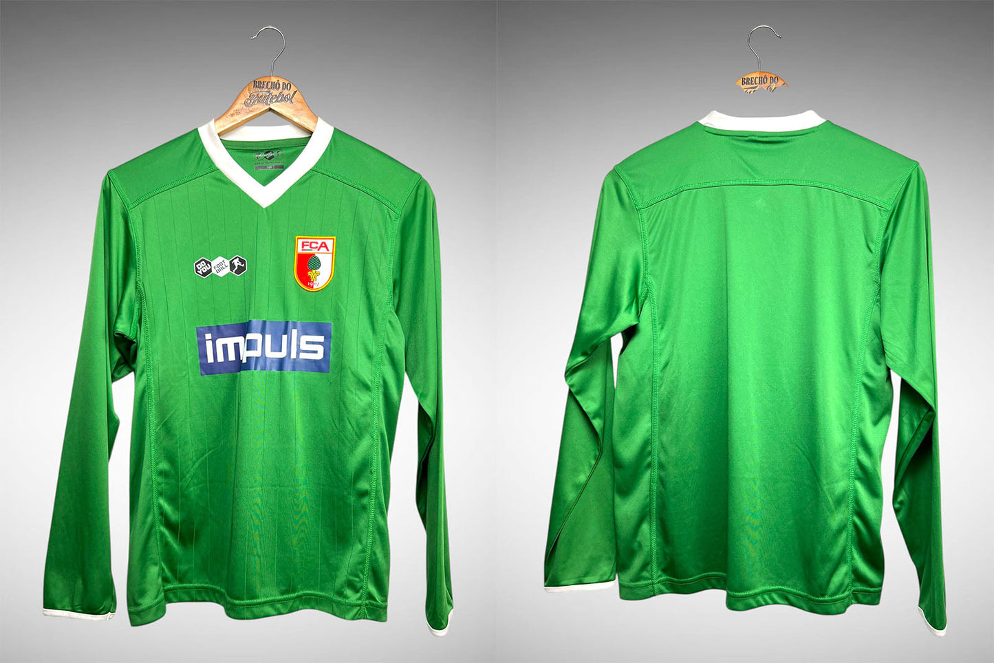 Augsburg 2008 Segunda Camisa Tam P Mangas Longas.