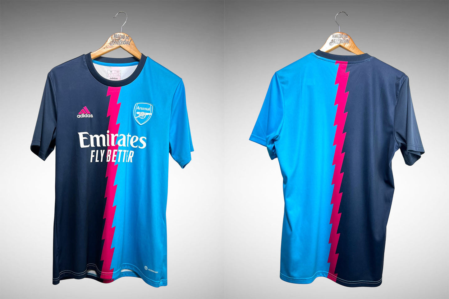 Arsenal 2022 Camisa de Aquecimento Tam M.