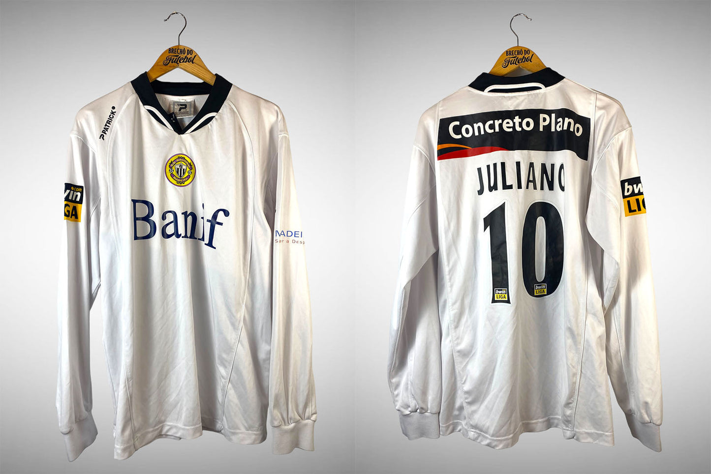 Nacional da Madeira 2006 Segunda Camisa Tam Gg Mangas Longas N# 10 Juliano.