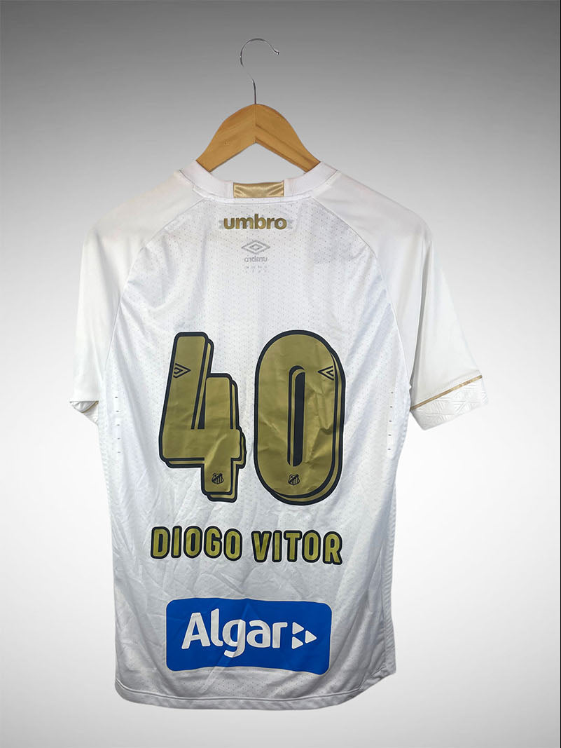 Santos 2018 Primeira Camisa Tam M N# 40 Diogo Vitor.