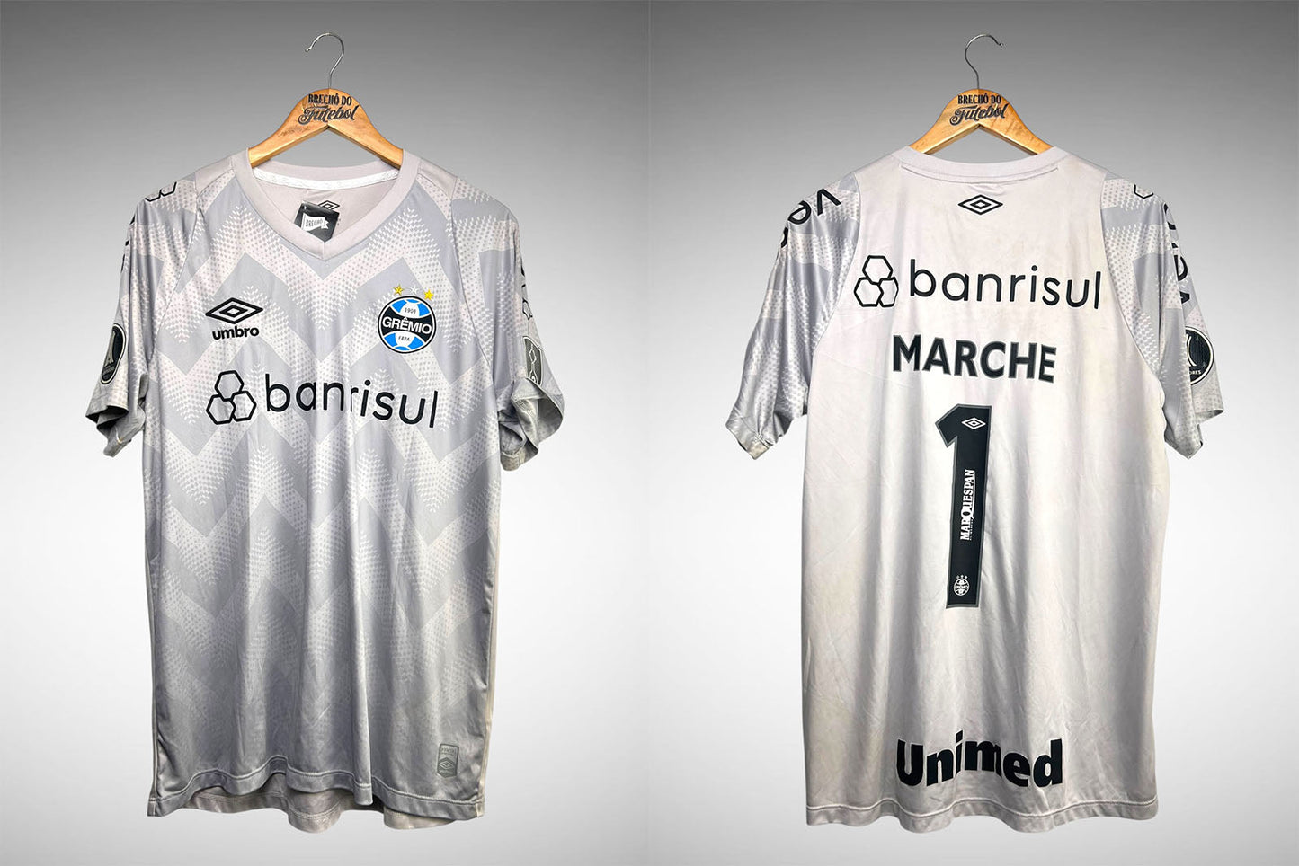 Grêmio 2024 Camisa de Goleiro Tam G Nº 1 Marche.