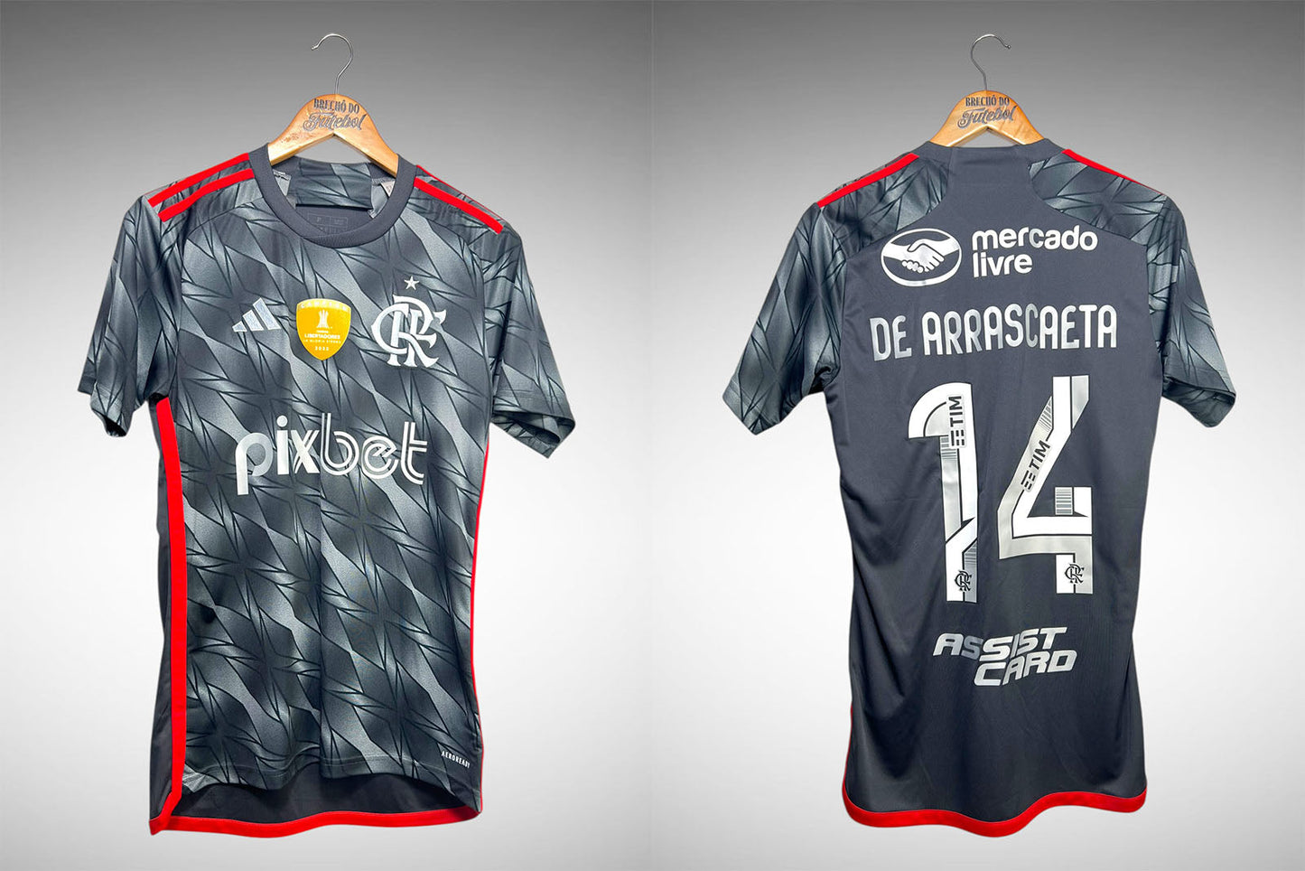 Flamengo 2024 Terceira Camisa Tam P Nº14 De Arrascaeta.