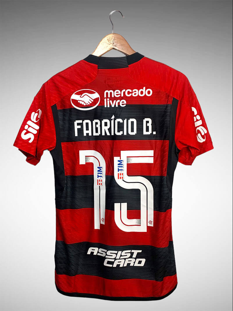 Flamengo 2023 Primeira Camisa Tam P Nº15 Fabricio B.