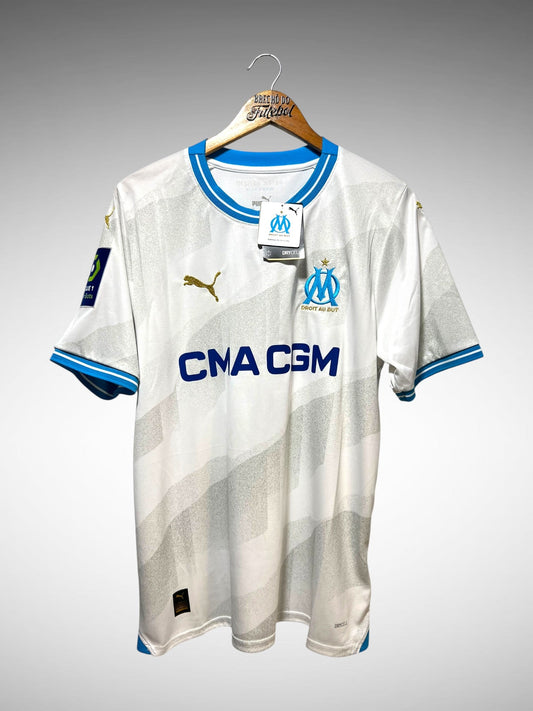 Olympique De Marseille 2023 Primeira Camisa Tam G N 10 Aubameyang.