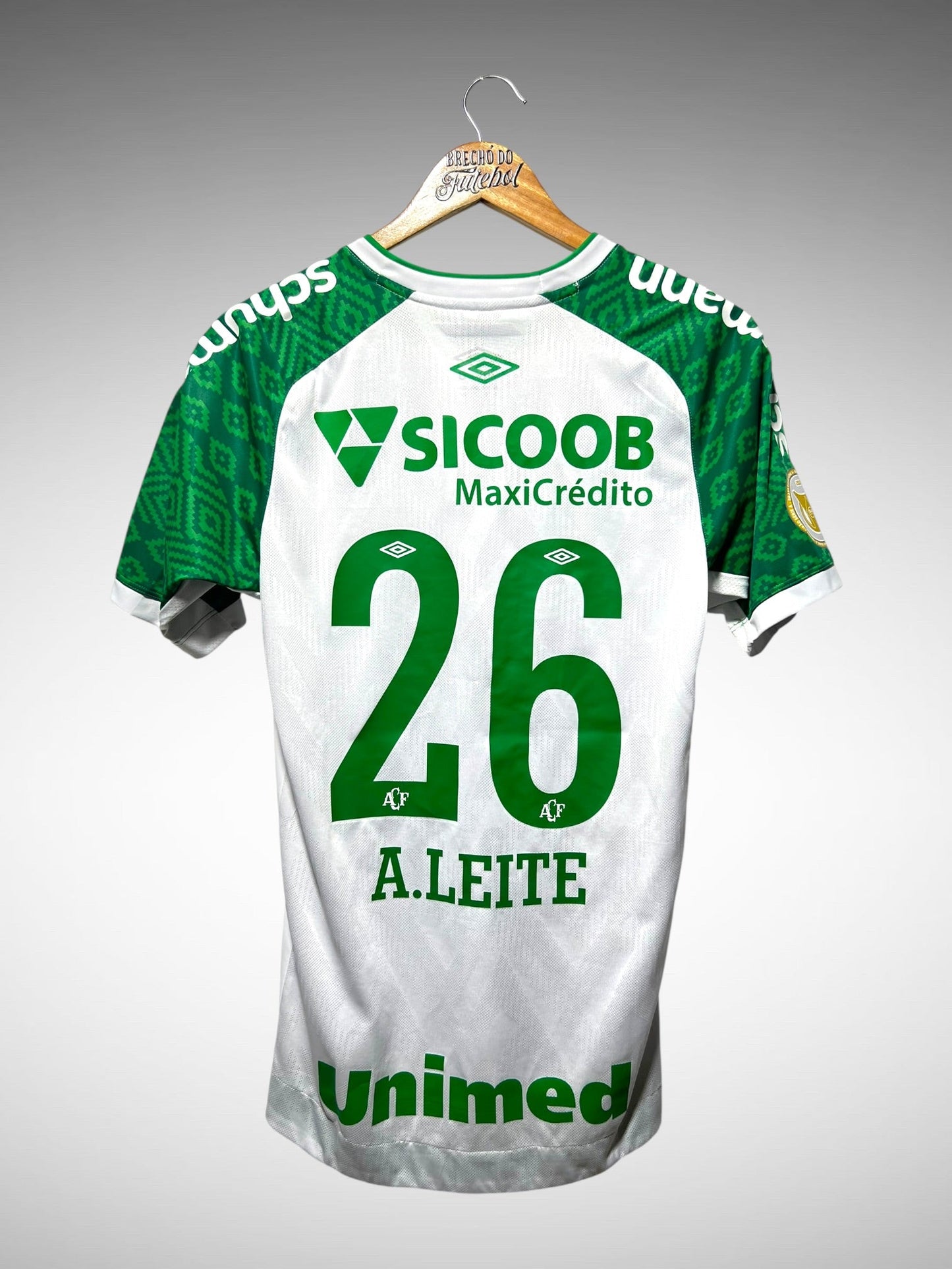 Chapecoense 2021 Segunda Camisa Tam P N 26 A. Leite.