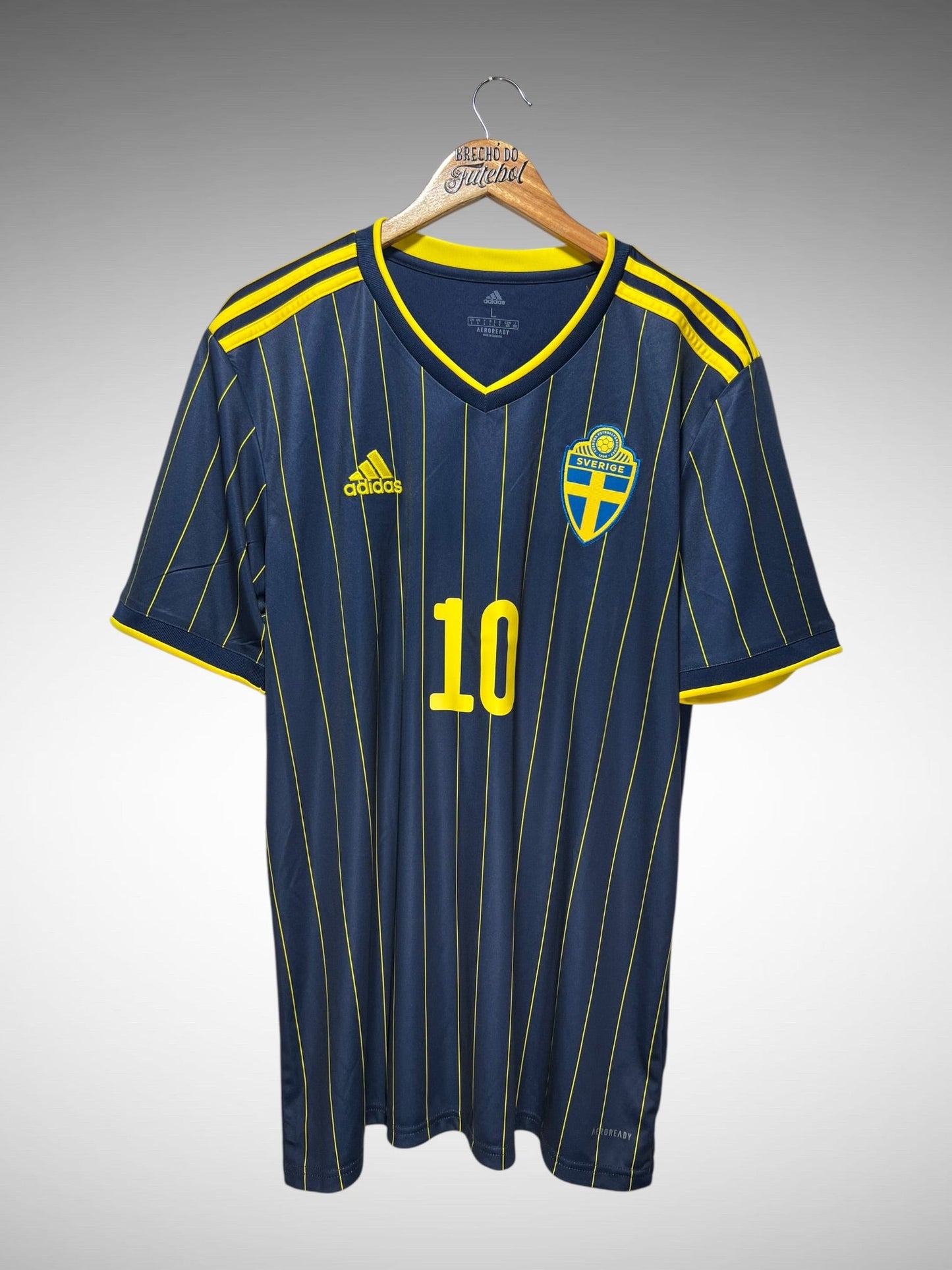 Suécia 2020 Segunda Camisa Tam G N 10 Ibrahimovic.