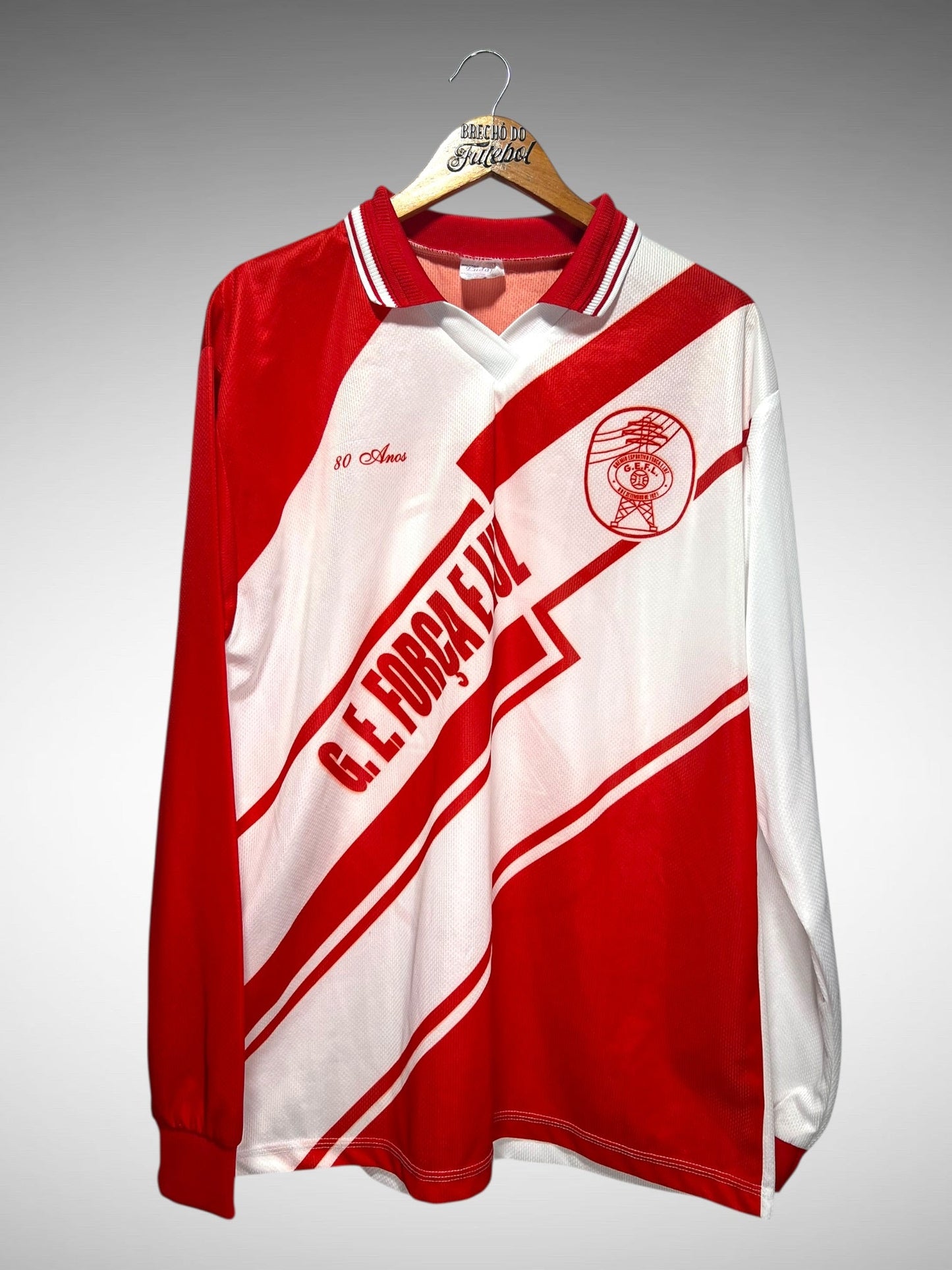 Força e Luz Camisa 80 anos Tam G N 24 Mangas Longas.