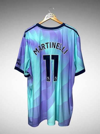 Arsenal 2024 Terceira Camisa Tam 4G N 11 Martinelli.
