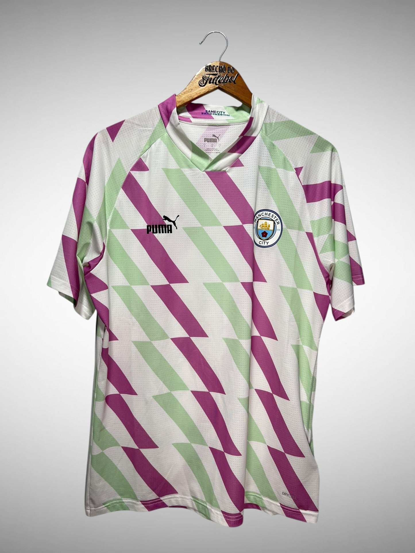 Manchester City 2022 Camisa Pré-Jogo Tam G.