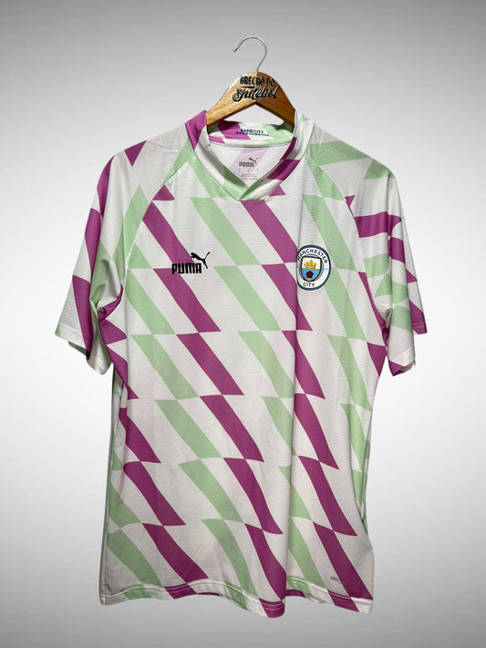 Manchester City 2022 Camisa Pré-Jogo Tam G.