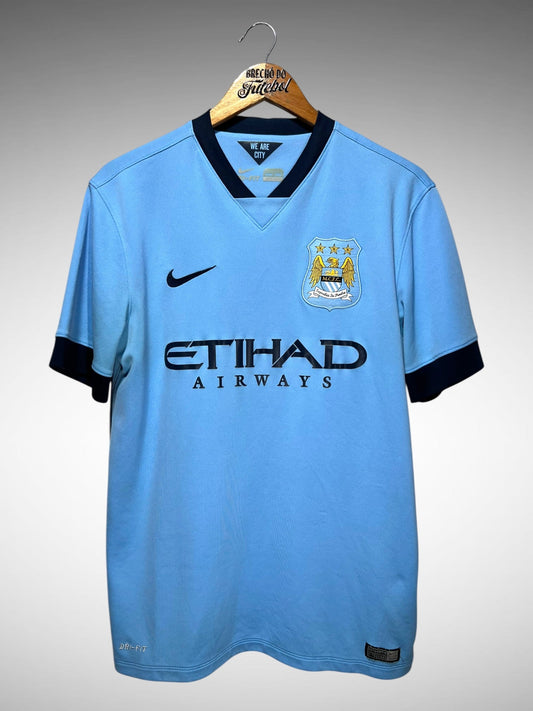 Manchester City 2014 Primeira Camisa Tam M.