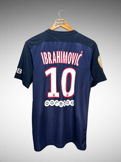 Paris Saint-Germain 2015 Primeira Camisa Tam M N 10 Ibrahimovic.