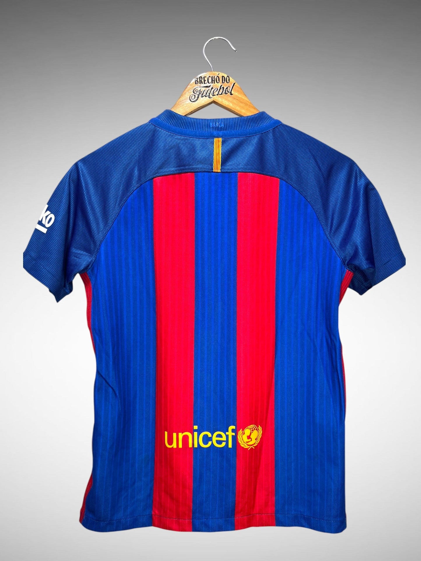 Barcelona 2016 Primeira Camisa Tam 14 anos Infantil.