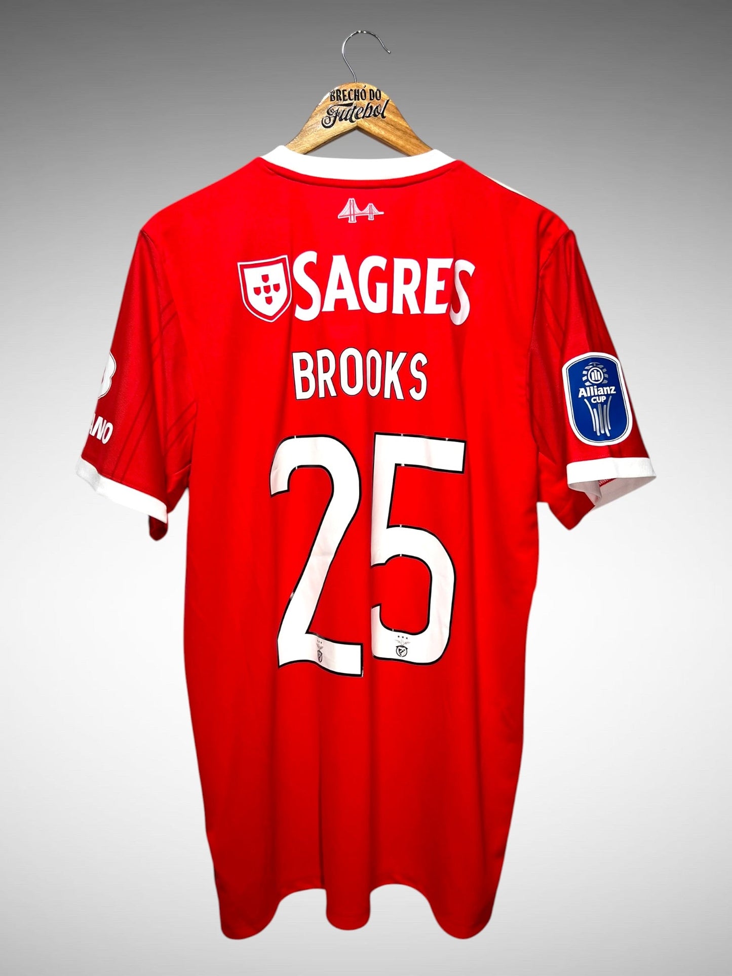 Benfica 2022 Primeira Camisa Tam G N 25 Brooks.