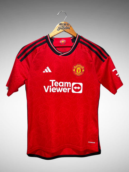 Manchester United 2025 Primeira Camisa Tam 14 anos Infantil.