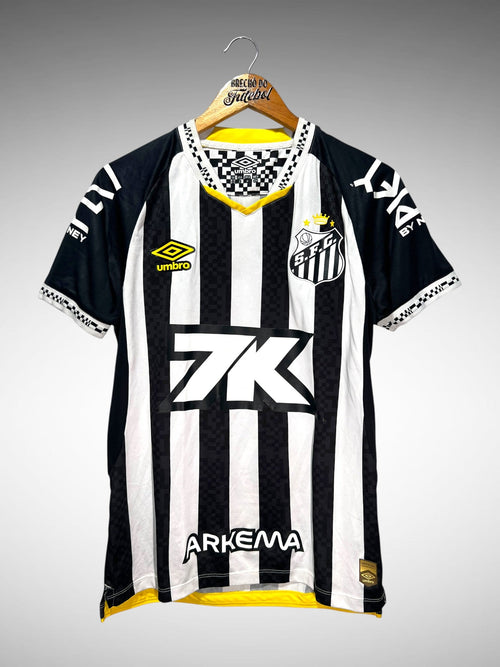 Santos 2025 Segunda Camisa Tam P Feminino N 2 L. Vasconcelos.
