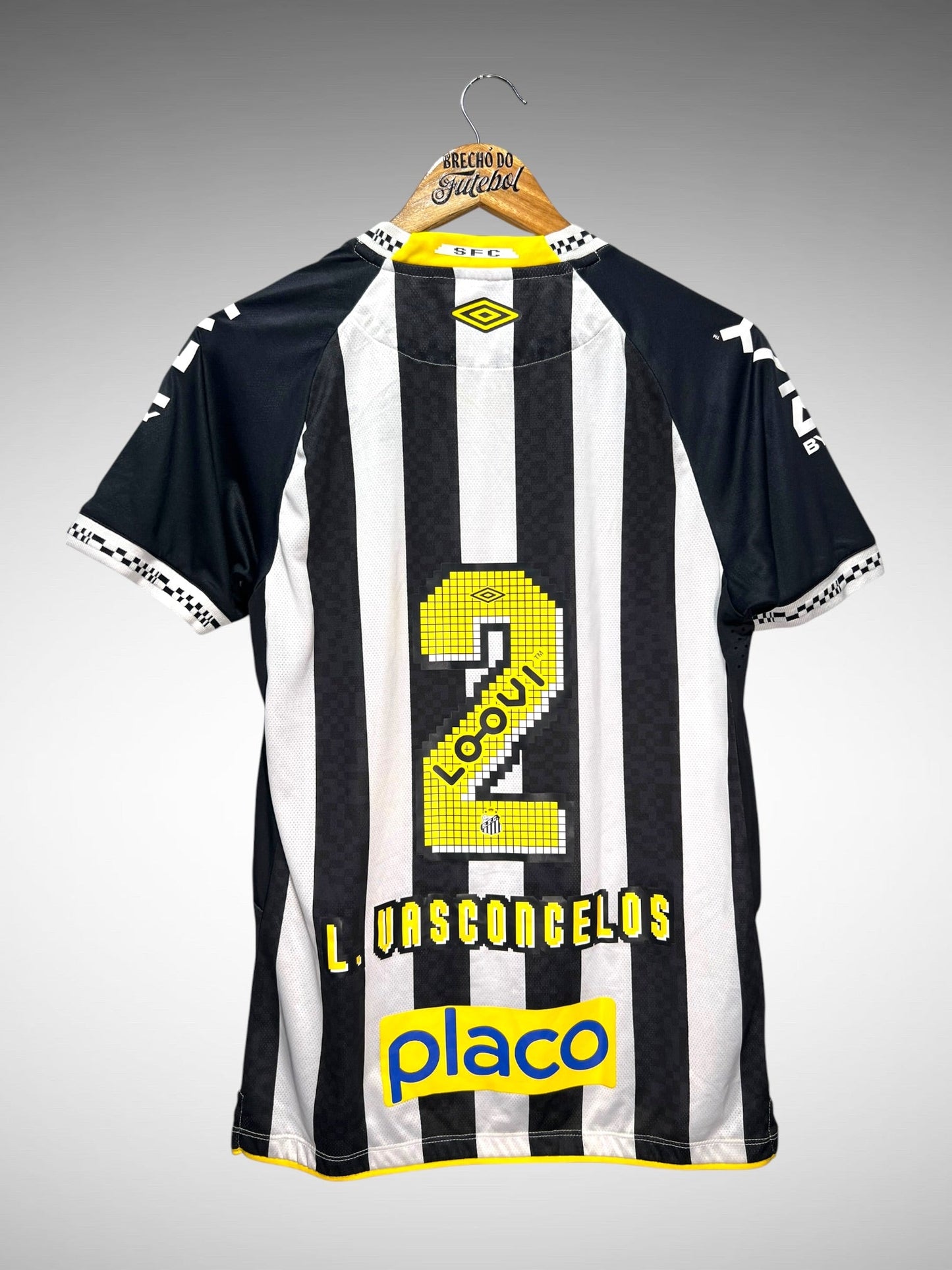 Santos 2025 Segunda Camisa Tam P Feminino N 2 L. Vasconcelos.