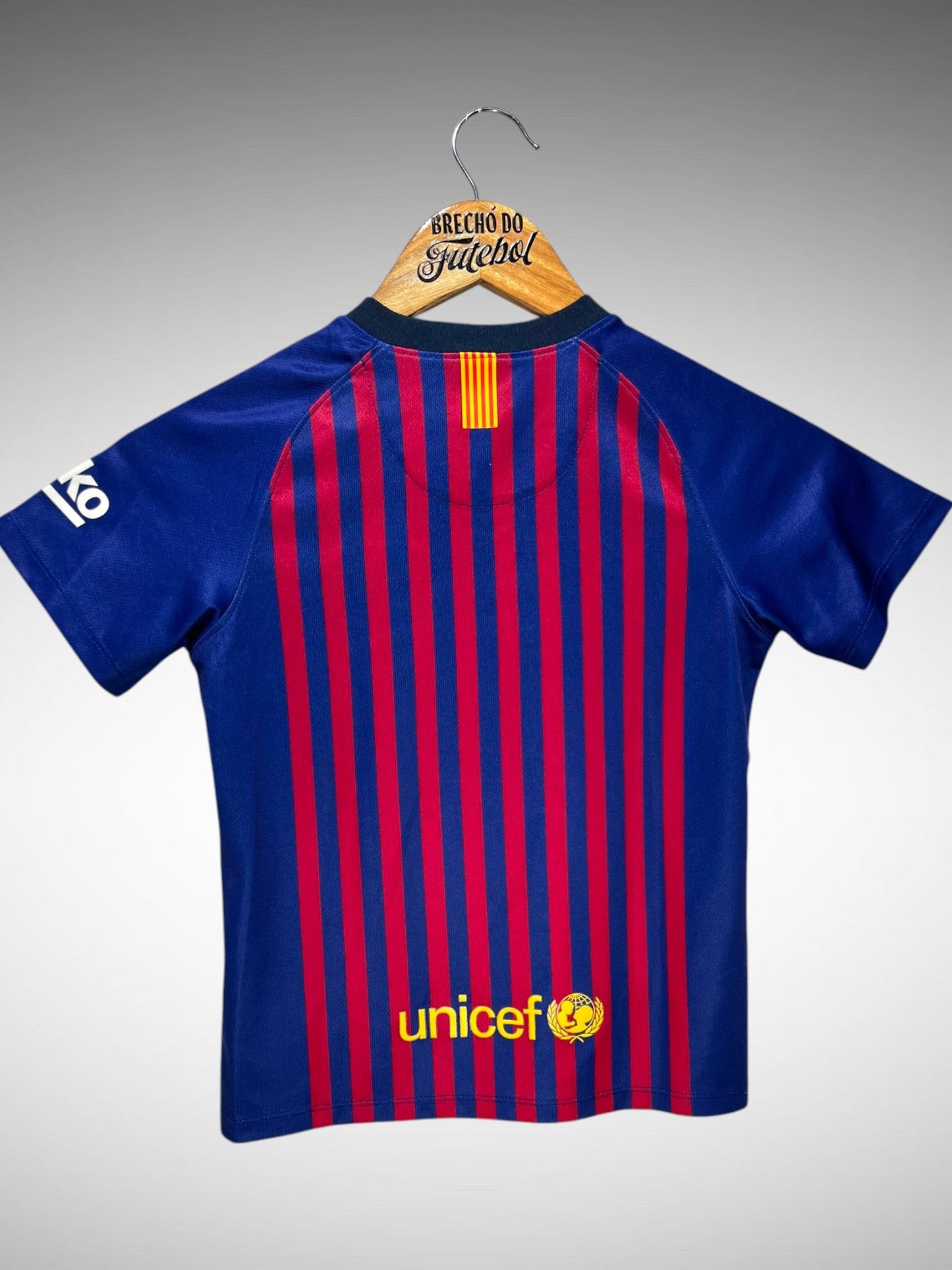 Barcelona 2018 Primeira Camisa Tam 6 anos Infantil.