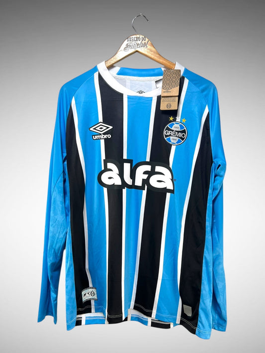 Grêmio 2025 Primeira Camisa Tam G N 4 Kannemann Mangas Longas.