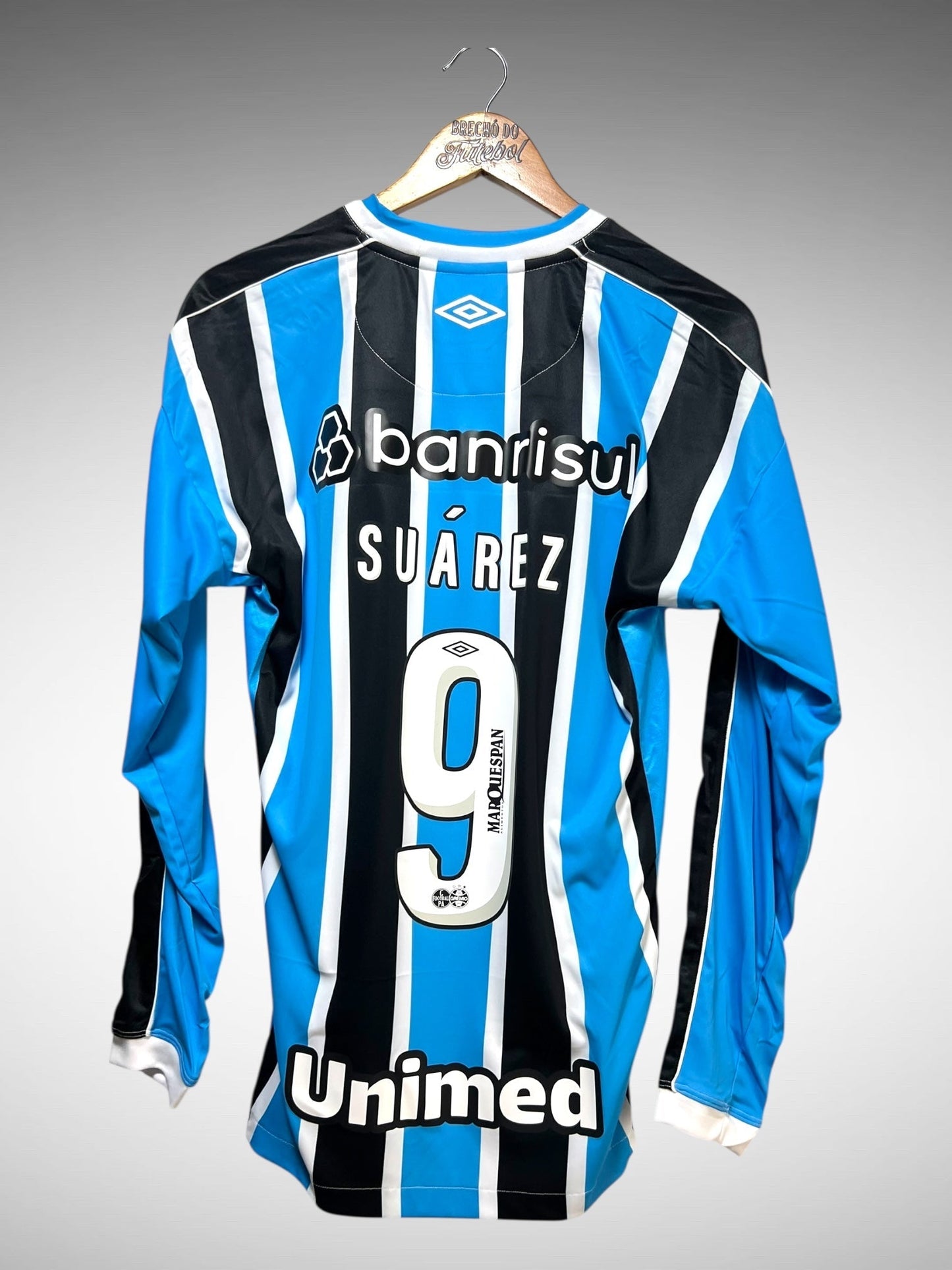 Grêmio 2023 Primeira Camisa Tam P N 9 Suárez Manga Longa.