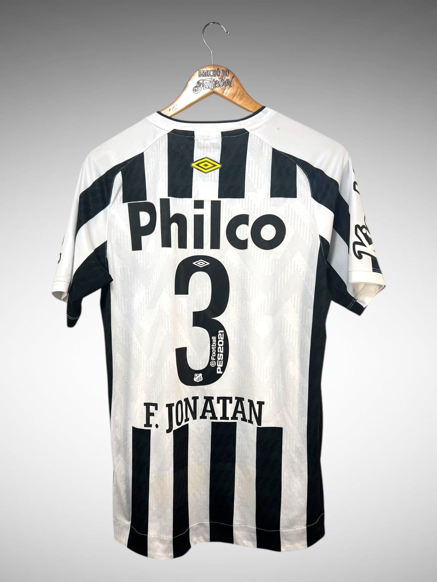 Santos 2021 Segunda Camisa Tam M N 3 F. Jonatan.