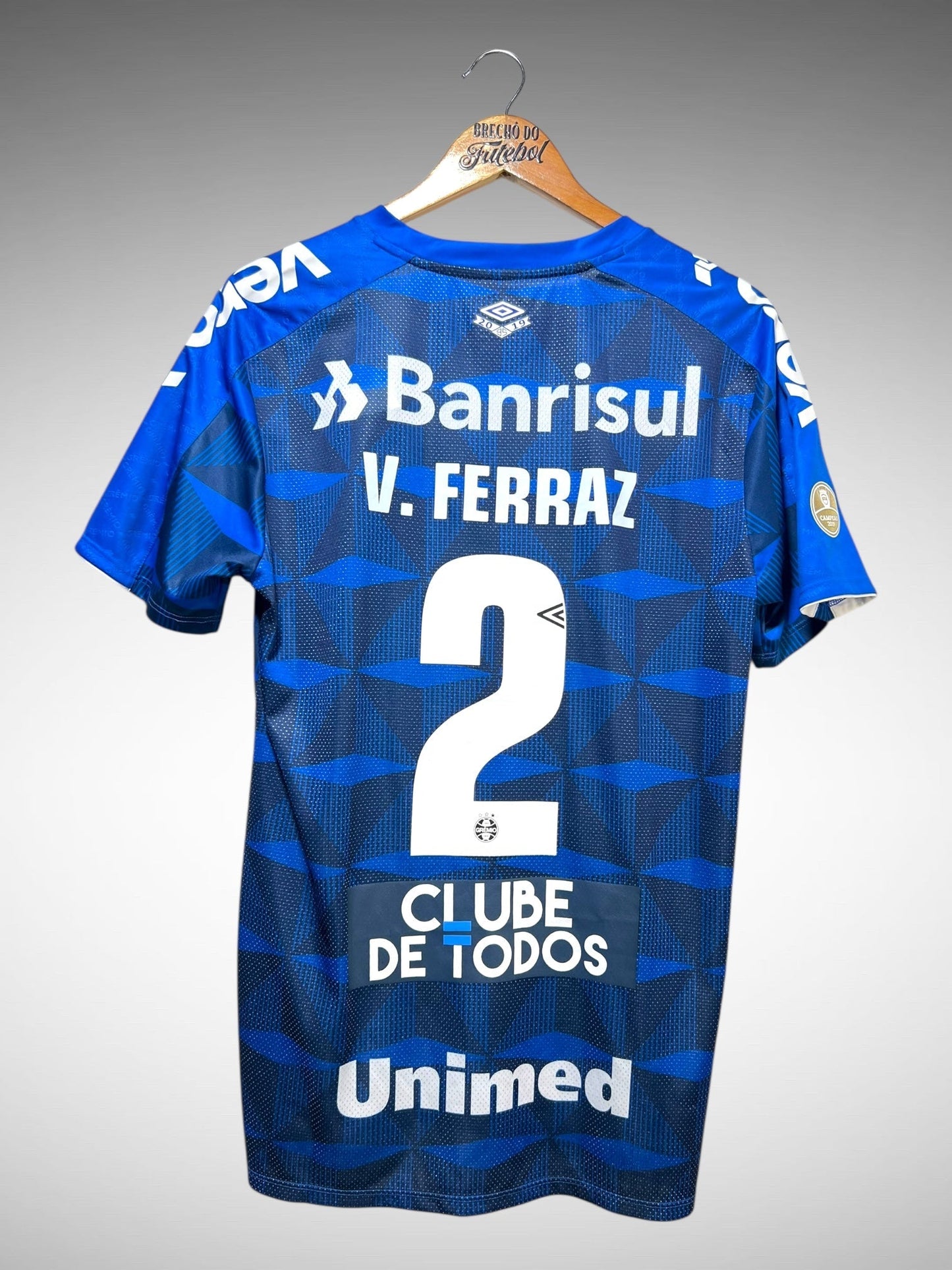 Grêmio 2020 Terceira Camisa Tam M N 2 V. Ferraz.