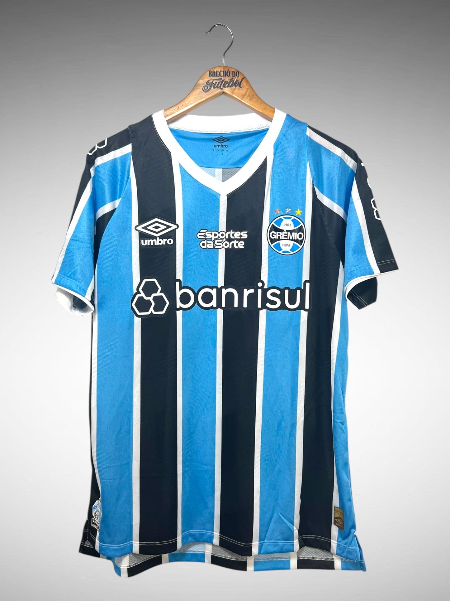 Grêmio 2024 Primeira Camisa Tam G N 4 Kannemann.