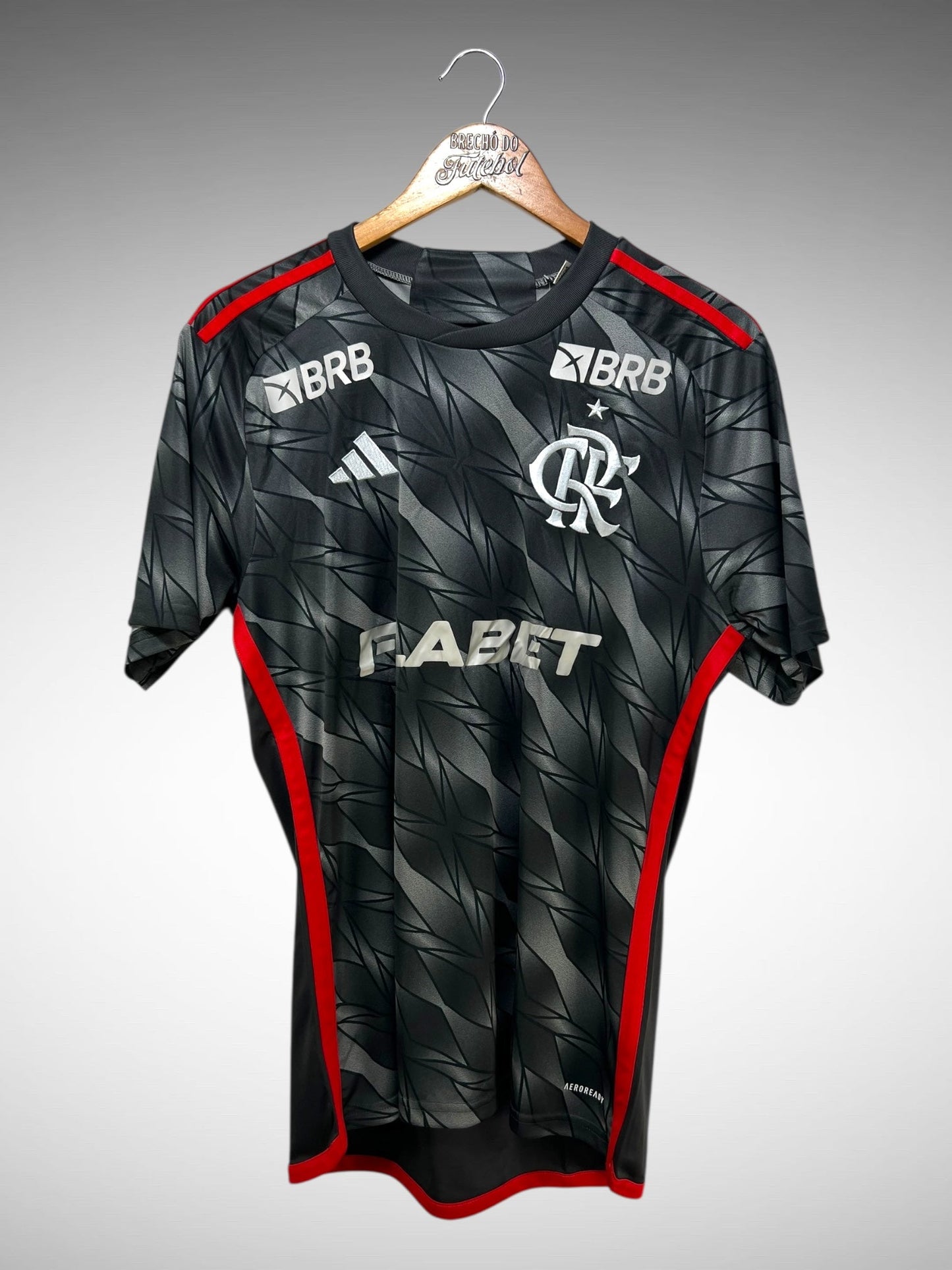 Flamengo 2024 Terceira Camisa Tam M N 6 Ayrton Lucas.
