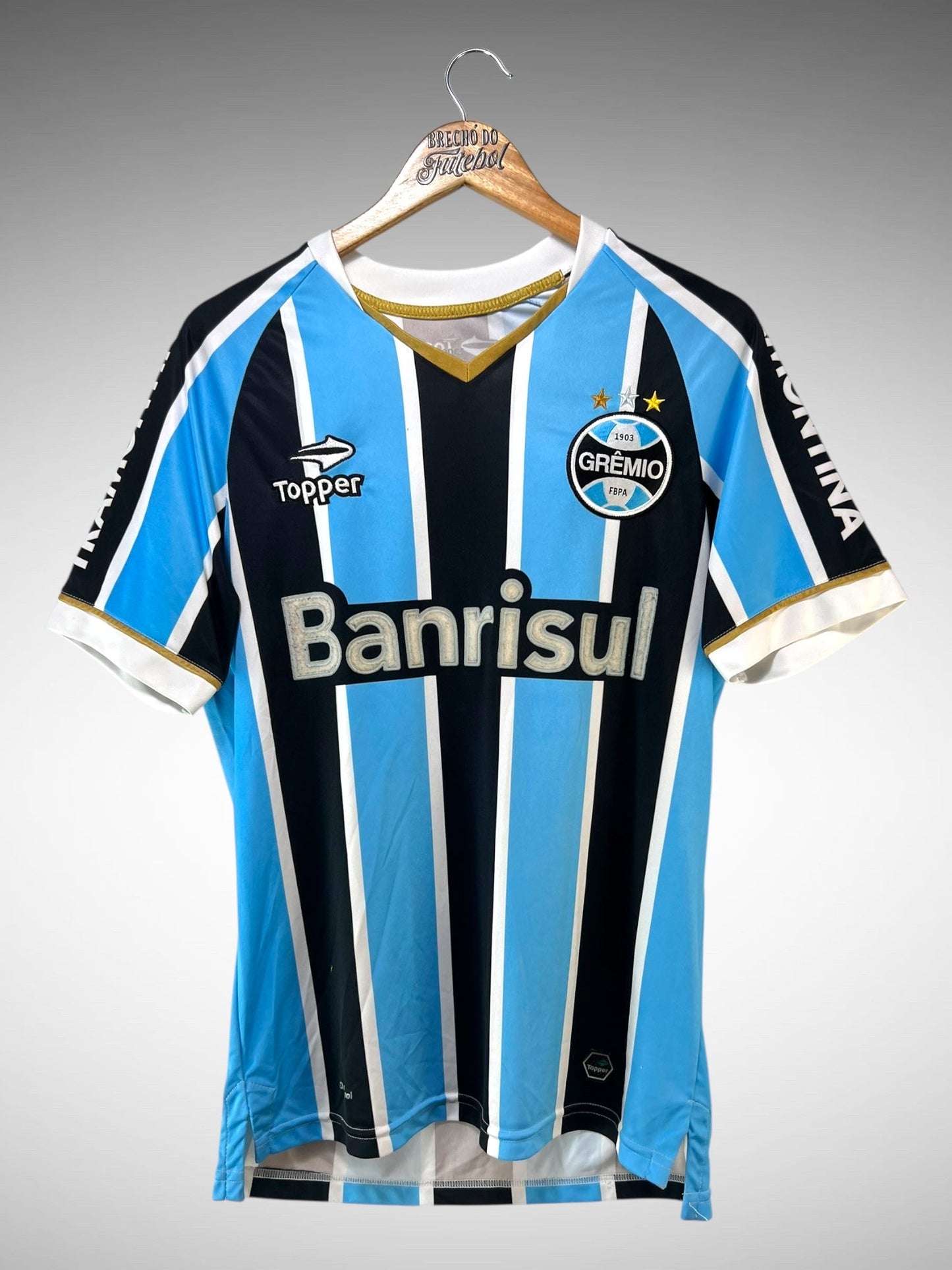 Grêmio 2013 Primeira Camisa Tam M N 23 Everton.