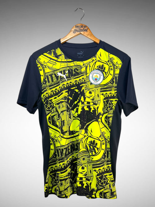 Manchester City 2024 Camisa de Aquecimento Tam M.