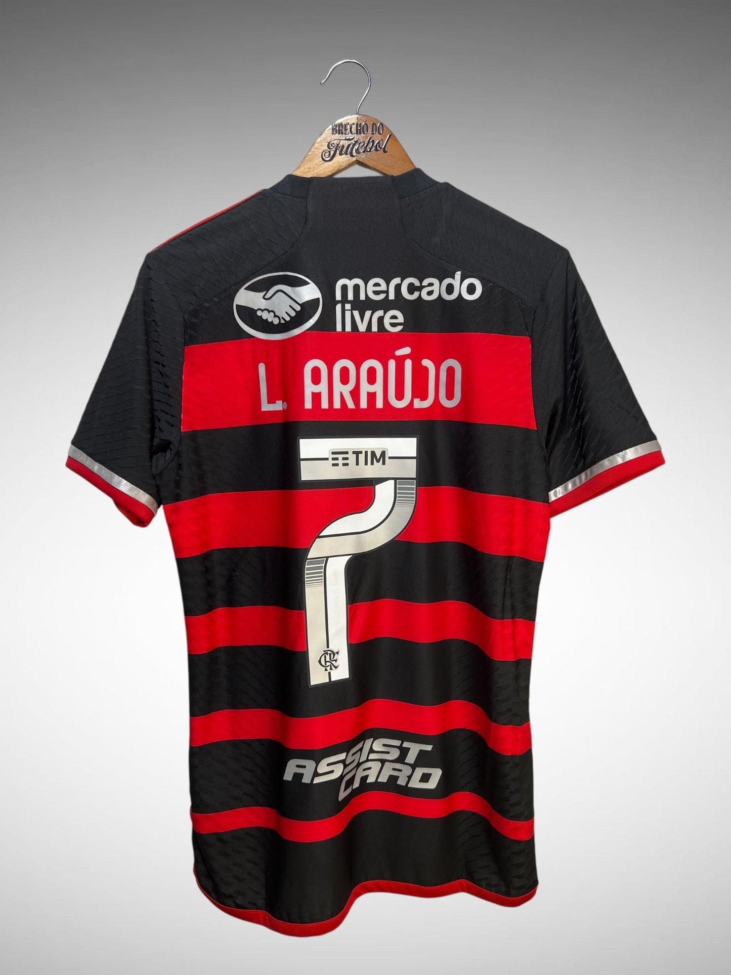 Flamengo 2024 Primeira Camisa Tam P N 7 L. Araújo.
