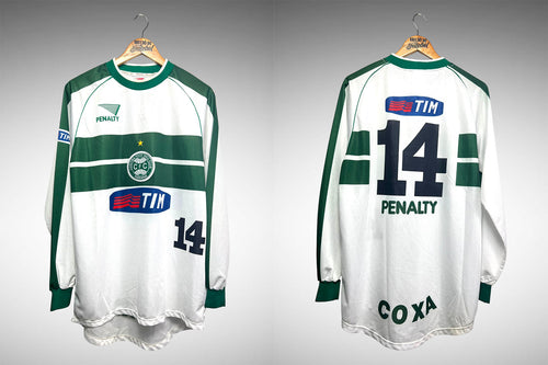 Coritiba 2001 Primeira Camisa Tam G Nº 14 Mangas Longas.