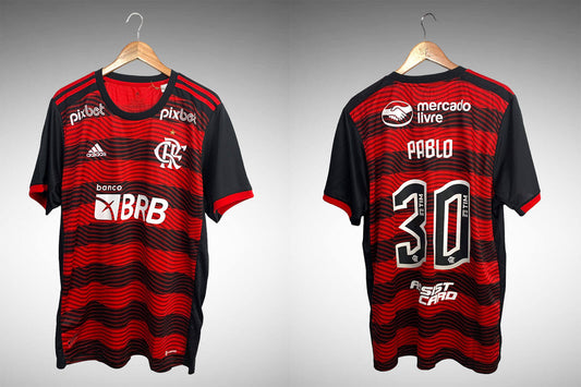Flamengo 2022 Primeira Camisa Tam GG Nº30 Pablo.