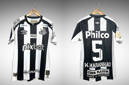 Santos 2022 Segunda Camisa Tam M Nº5 W.Maranhão.