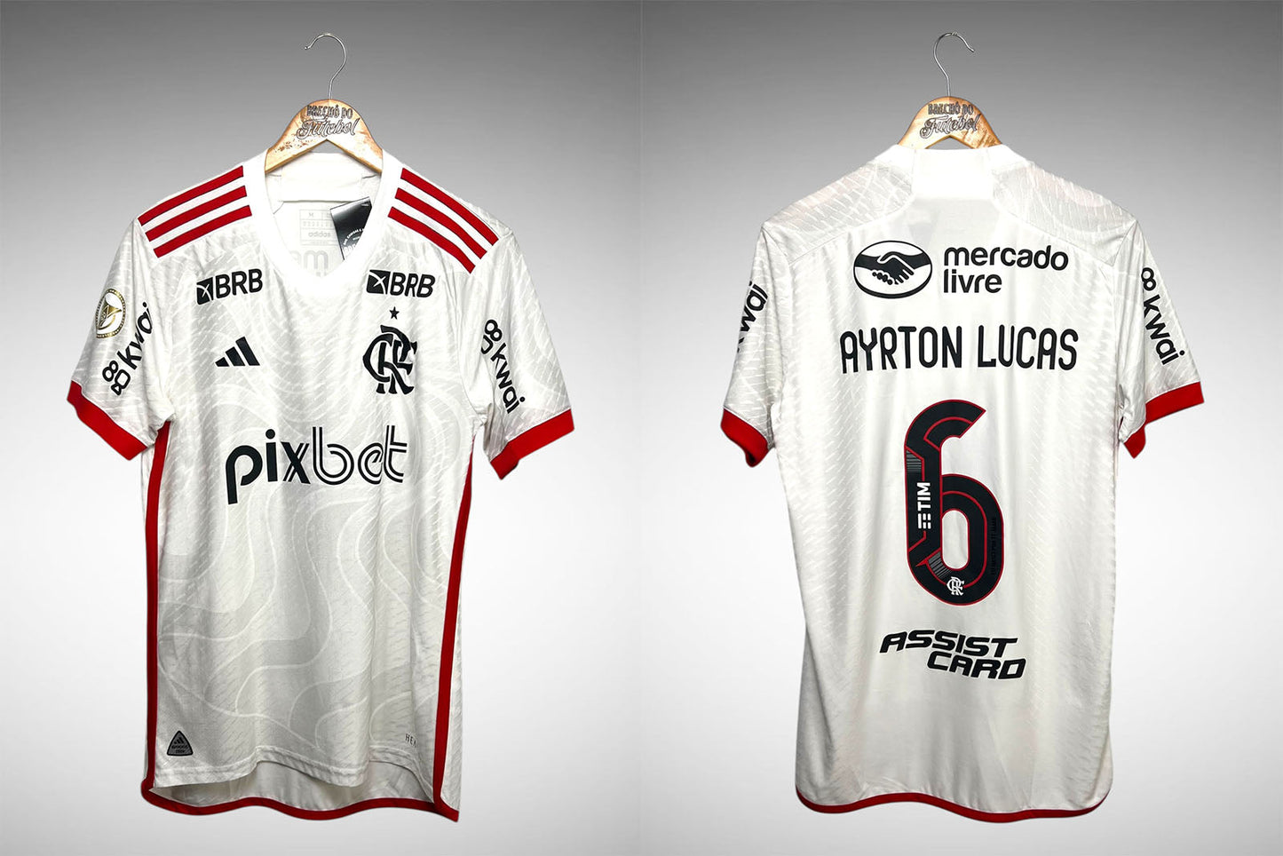 Flamengo 2024 Segunda Camisa Tam M Nº6 Ayrton Lucas.