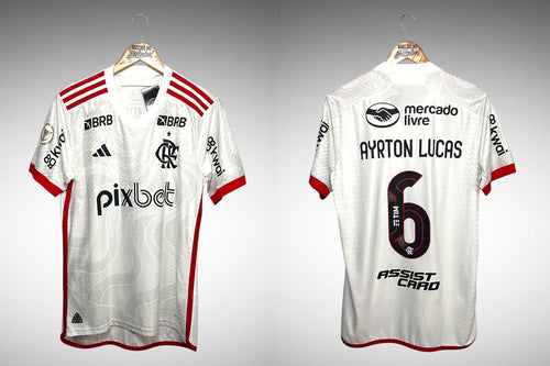 Flamengo 2024 Segunda Camisa Tam M Nº6 Ayrton Lucas.