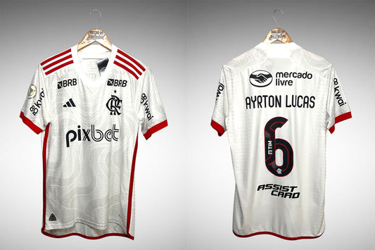 Flamengo 2024 Segunda Camisa Tam M Nº6 Ayrton Lucas.