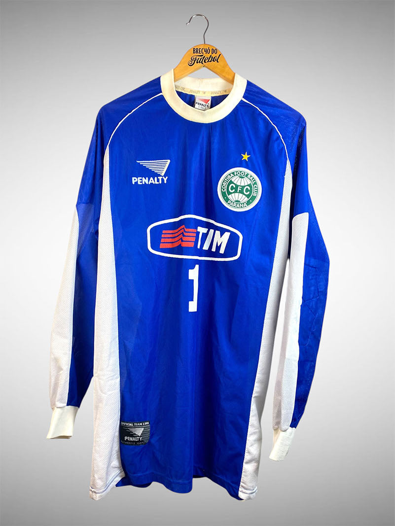 Coritiba 2000 Camisa de Goleiro Tam G Nº 1 Mangas Longas.