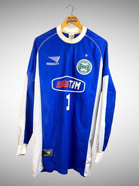Coritiba 2000 Camisa de Goleiro Tam G Nº 1 Mangas Longas.